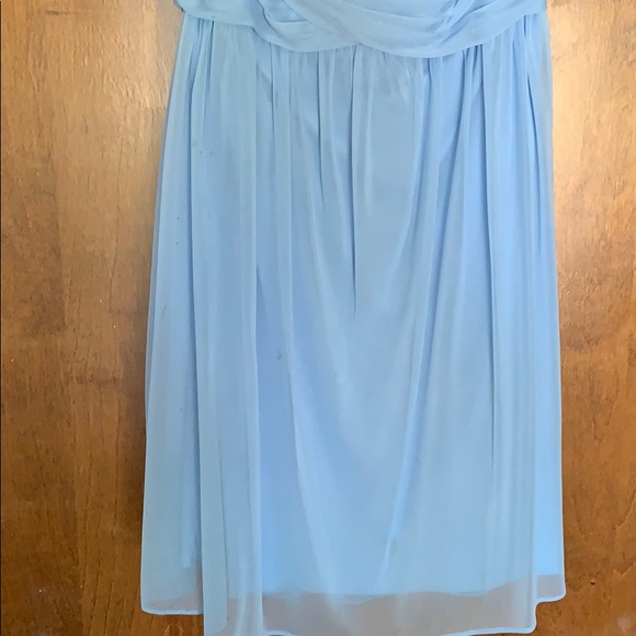 Light blue short crisscross back dress - Picture 3 of 4